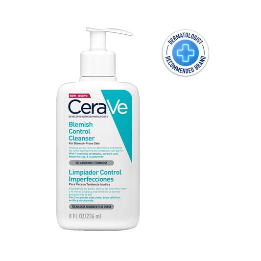 Cerave Blemish Control Face Wash 236ml Acne Prone Skin Cleanser