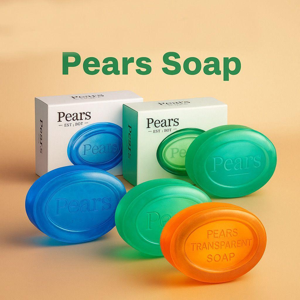 Pears Transparent Soap with Glycerin & Natural Oils for Sensitive Skin
