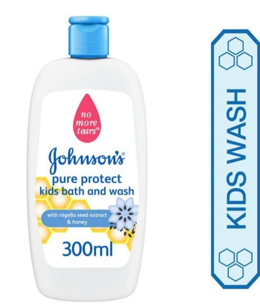 Johnson's Kids Bath Wash 300ml Honey & Nigella