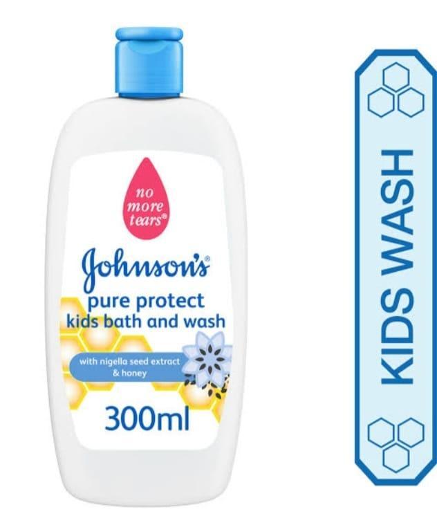 Johnson's Kids Bath Wash 300ml Honey & Nigella