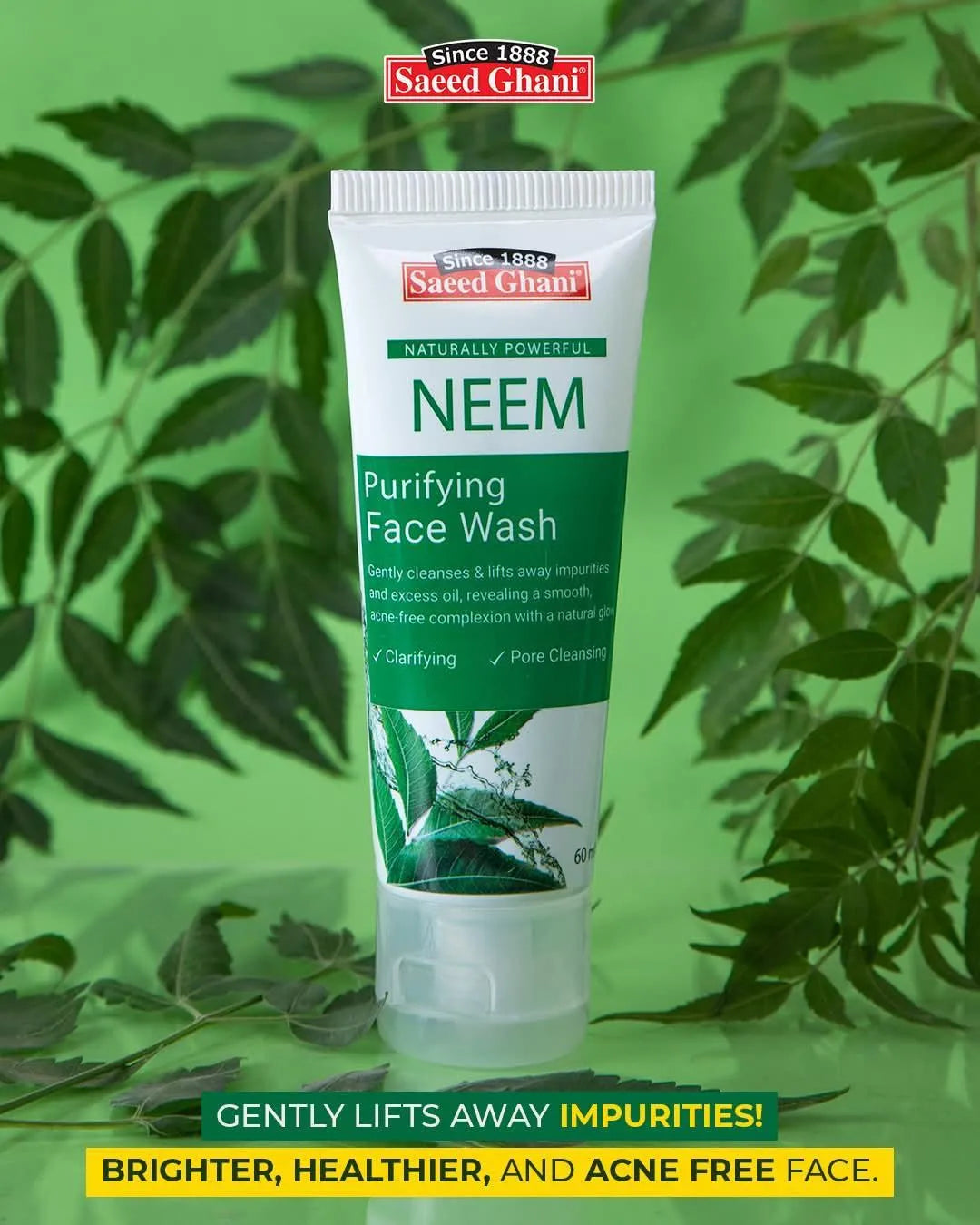 Saeed Ghani Neem Face Wash 60ml Acne Scar Remover