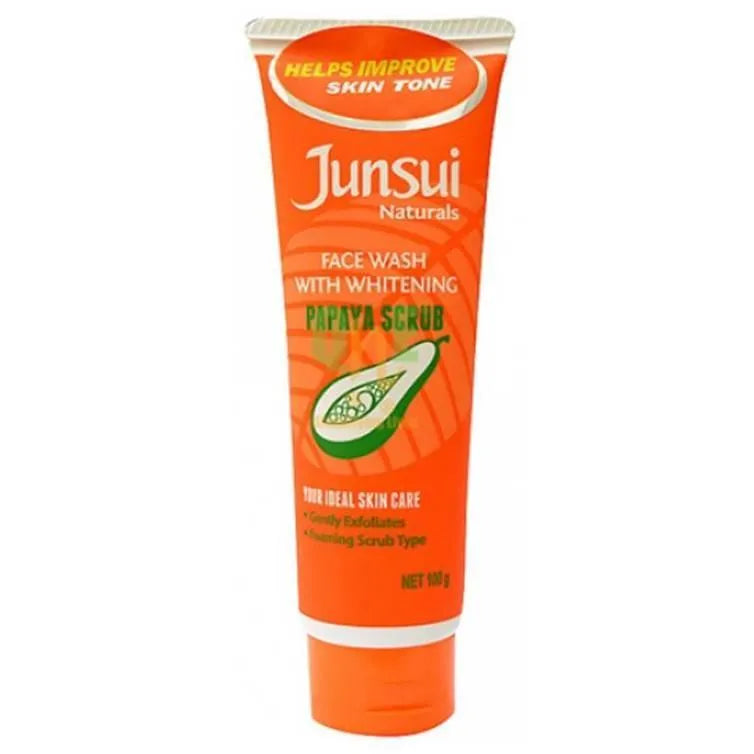 Junsui Papaya Scrub Face Wash 100g