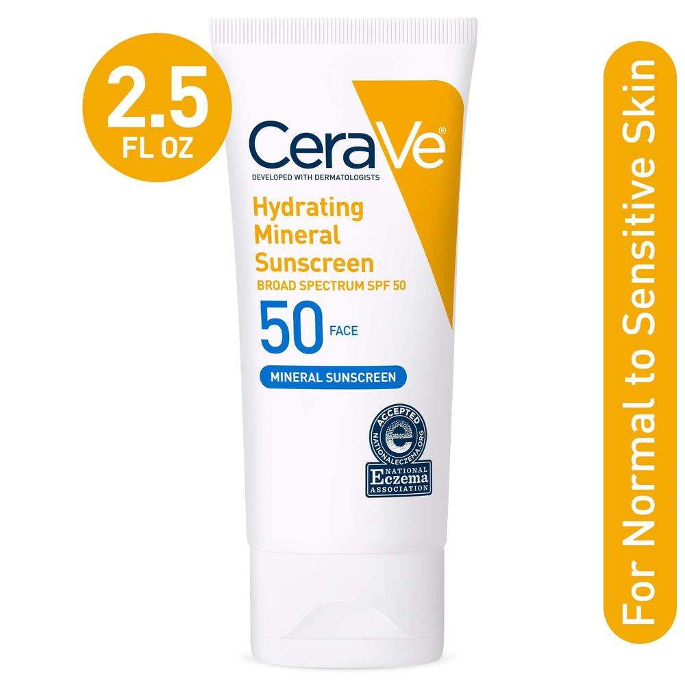 CeraVe Hydrating Mineral Sunscreen SPF 50 Sensitive Skin