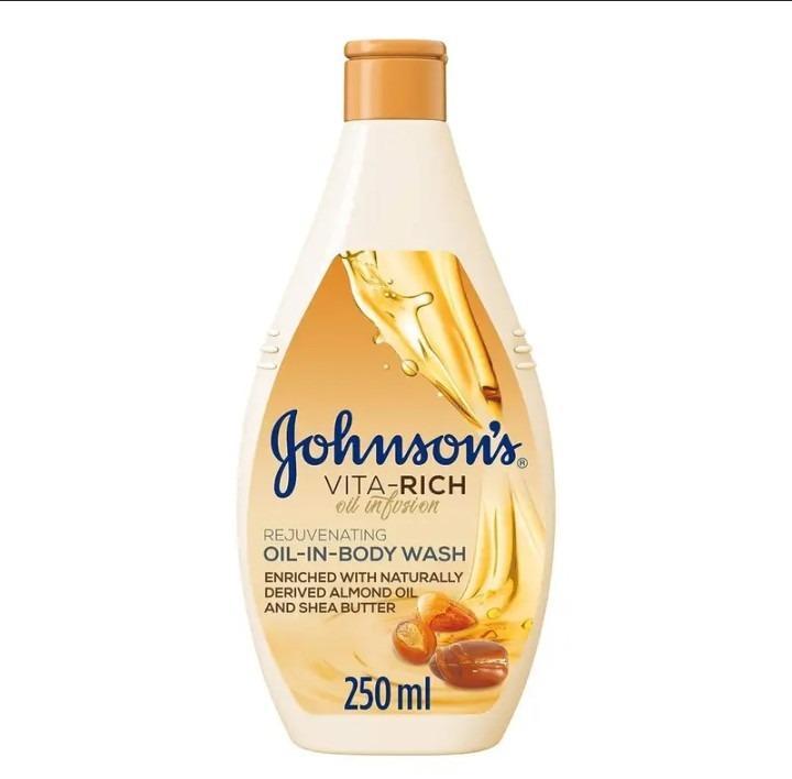 Johnson's Vita Rich Oil Body Wash 250ml Shea Butter