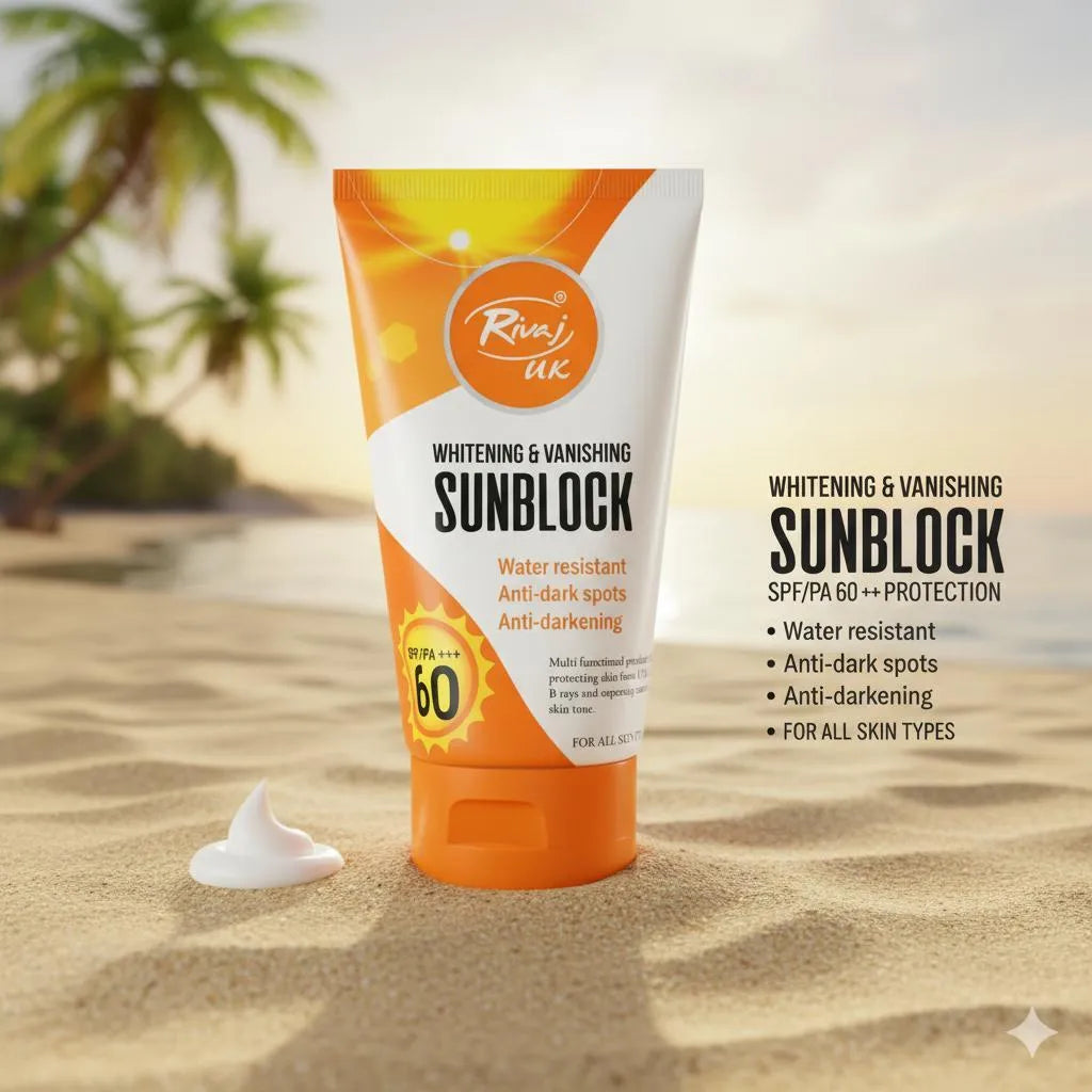 Rivaj Whitening Sunblock SPF 60 For All Skin Types