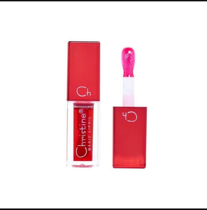 Christine Magic Lip Oil High Pigment Bold Red