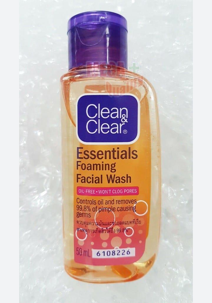 Clean & Clear Foaming Facial Wash 50ml Oil-Free Acne Control