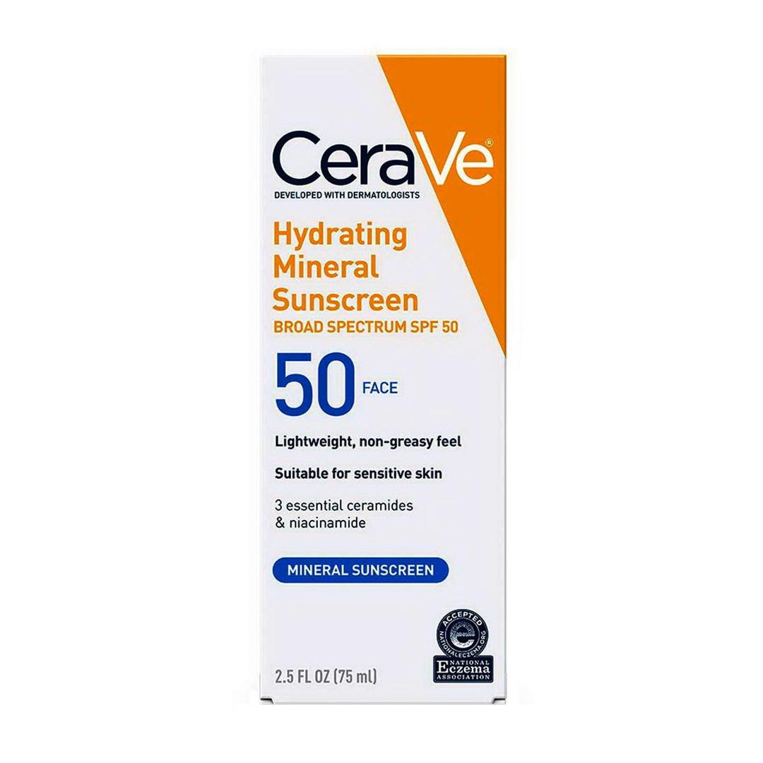 CeraVe Hydrating Mineral Sunscreen SPF 50 75ml