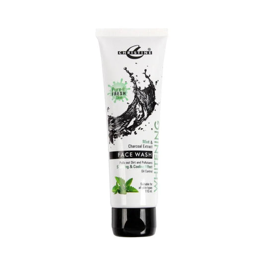 Christine Mint Charcoal Whitening Face Wash 110ml All Skin Types