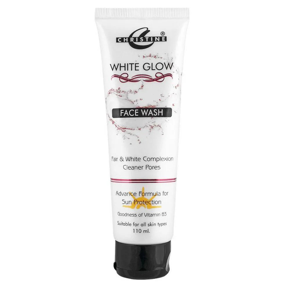 Christine White Glow Face Wash 110ml Brightening Pore Cleanser